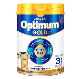 Set 3 lon sữa Optimum optimix Gold 3 850g - mẫu mới