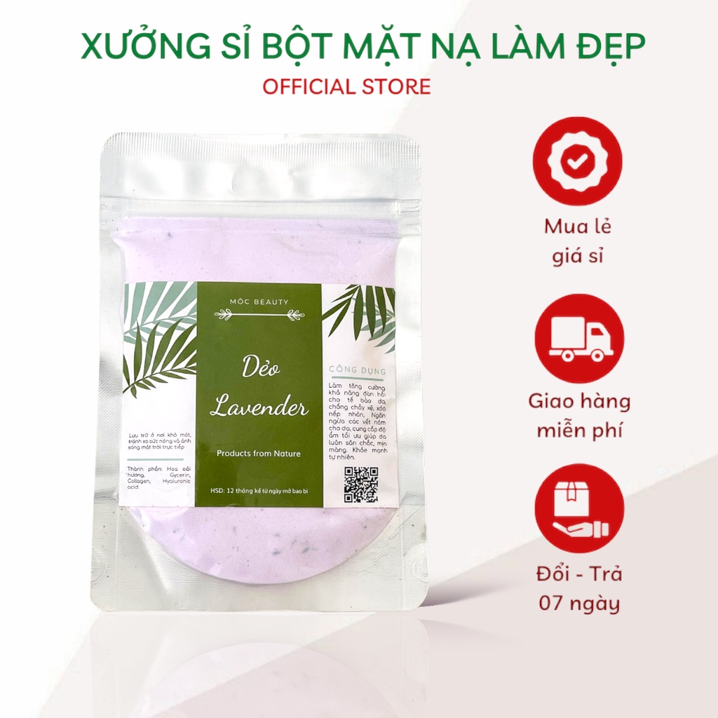 1kg mặt nạ dẻo lavender handmade cao cấp [ GÍA SỈ ]