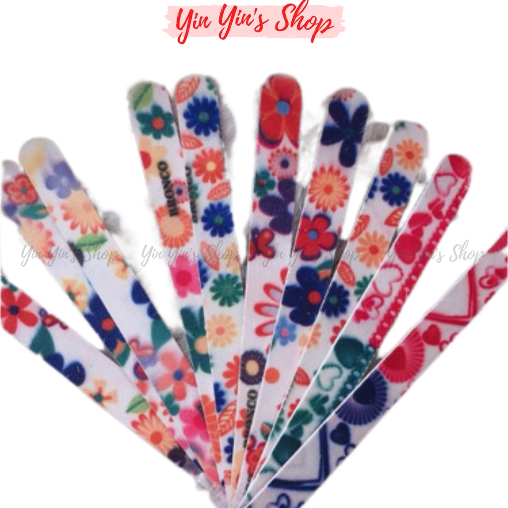 Dũa móng tay giấy 2 mặt họa tiết nhiều màu dài 17cm - Giao mẫu ngẫu nhiên