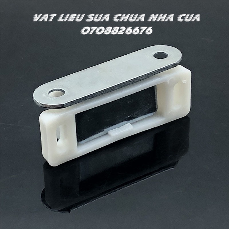 Hít nam châm giữ cánh tủ - cục hít cửa tủ bếp nhôm - Cao cấp loại 1