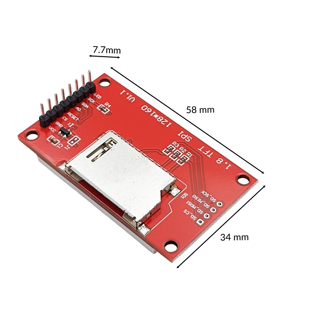Màn hình LCD TFT 1.8 Inch ST7735 giao tiếp SPI