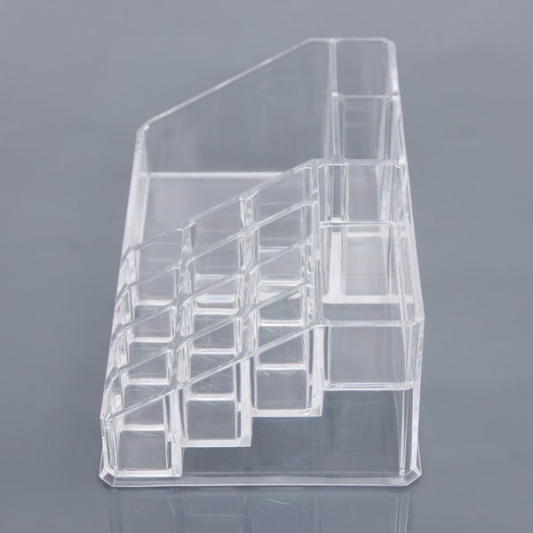 Khay nhựa trong đựng son 24 ô/Khay nhựa đựng son, mỹ phẩm, cọ trang điểm nhỏ gọn tiện dụng.