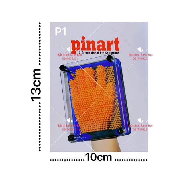 Bảng Đinh in  3D vui nhộn SPINART P1 10*13cm
