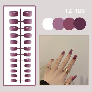 móng tay giả nailbox 24 móng mã TZ ( tặng kèm keo dán )