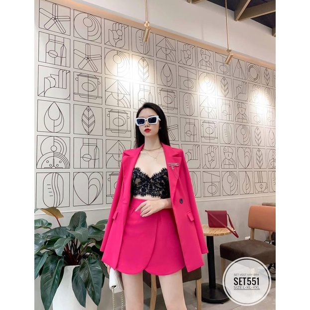 Set vest váy bra SET551