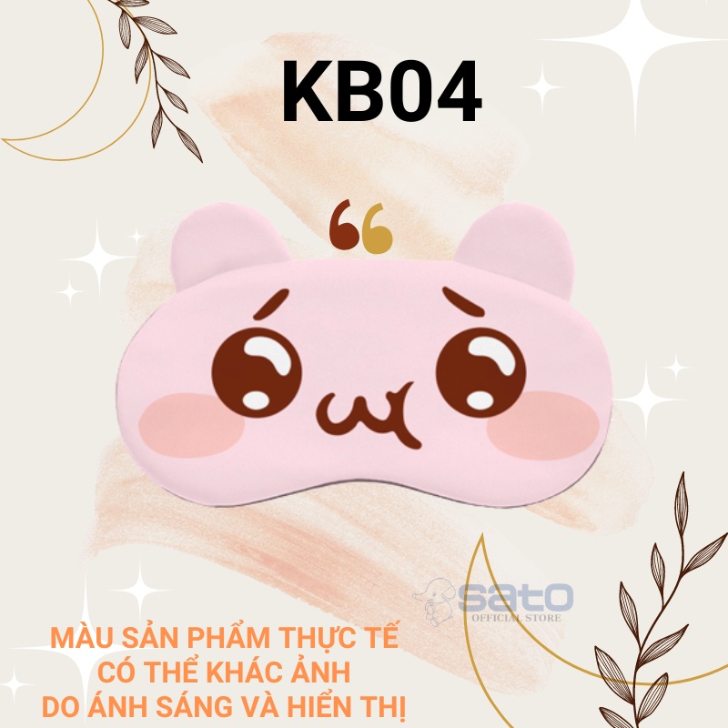 Đồ bịt mắt ngủ dễ thương anime có gel làm mát, che mắt ngủ chườm nóng lạnh giúp thư giãn mắt