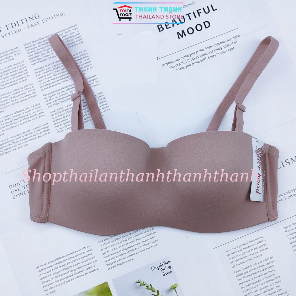 Áo ngực cup ngang mút dày nâng ngực, có gọng, vải mát Sisterhood Thái Lan 9685
