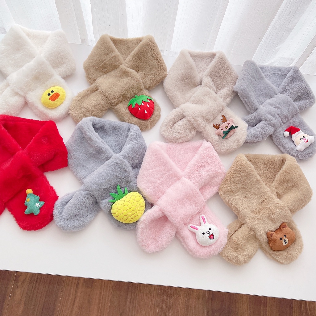 KHĂN LÔNG QUÀNG CỔ ẤM ÁP DỄ THƯƠNG CHO BÉ