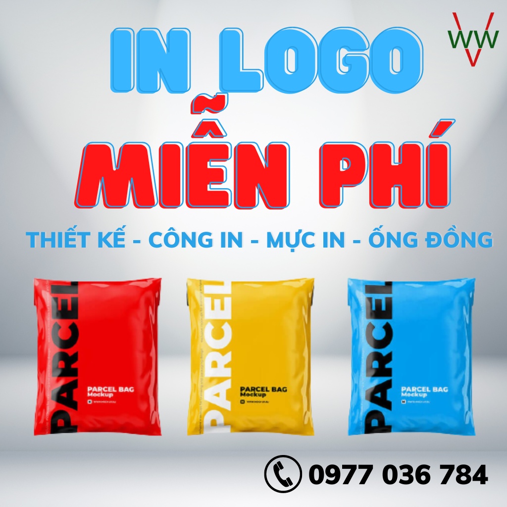Túi Đóng Hàng Niêm Phong Siêu Dai WINWIN4VIC Size 32x45, Gói Hàng Niêm Phong Siêu Dính, Cuộn 100 Túi_Free in Logo