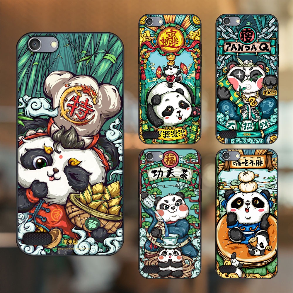 Ốp lưng Oppo A33 Neo 7 viền đen in hình Gấu Trúc Panda Dễ Thương