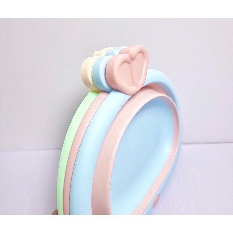 Chậu đa năng, chậu rửa mặt, chậu dùng cho bé gấp gọn màu sắc xinh xắn 𝗯𝗲𝗲𝗵𝗼𝘂𝘀𝗲