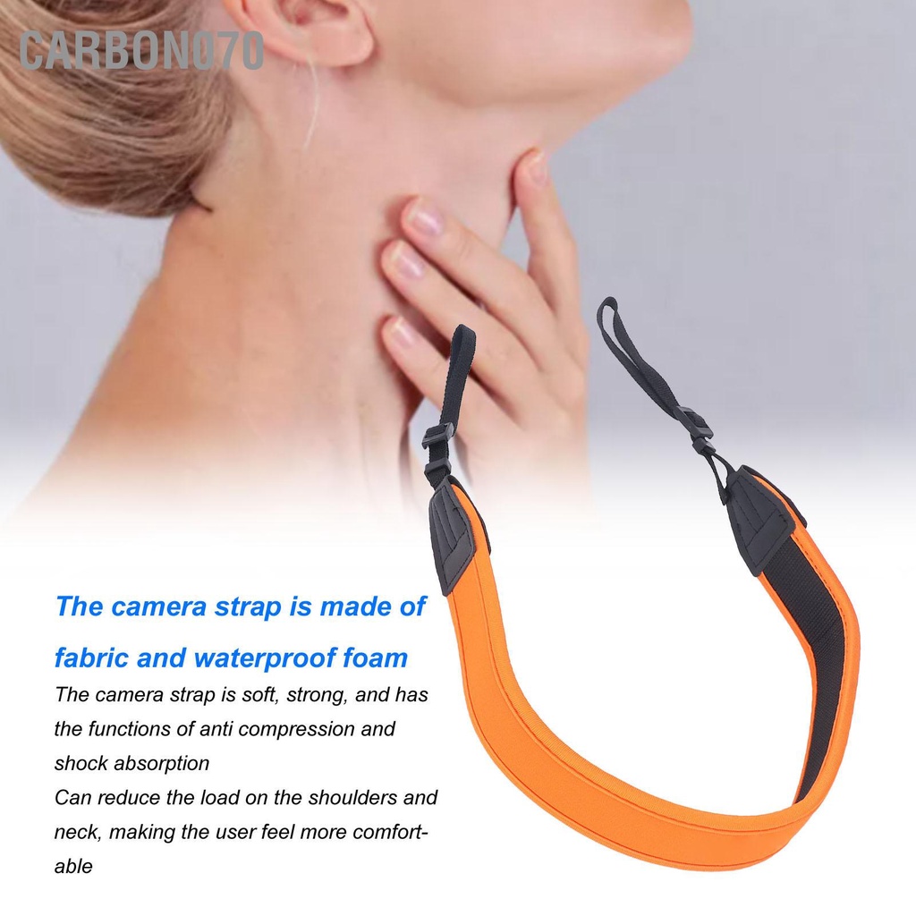 Carbon070 Dây đeo vai máy ảnh Thắt lưng đàn hồi giảm sốc với dây cổ tay cho quay phim SLR
