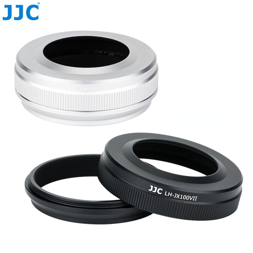 Loa che nắng JJC LH-X100 với vòng chuyển đổi kính lọc AR-X100 cho máy ảnh Fujifilm X100V X100 X100S X100T X100F