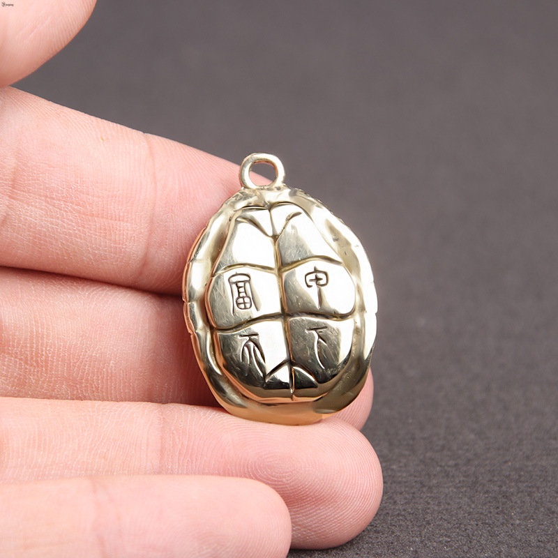 Yueying Móc Khóa Xe Hơi Guilin Rich Lucky Bằng Đồng Thau Nguyên Chất Mặt Hình Rùa Sáng Tạo Cho Cặp Đôi