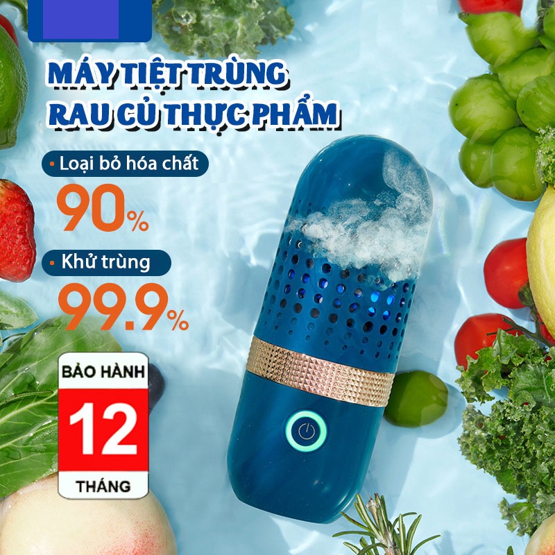 Máy khử trùng, tiệt trùng thực phẩm -rửa trái cây, rau củ quả, thịt, cá - Loại bỏ dư lượng thuốc bảo vệ thực vật