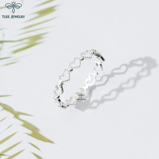 Nhẫn bạc nữ TLEE tim Empty heart mini TLEE JEWELRY A0240