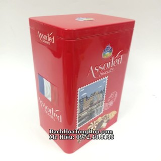 [Hỏa Tốc] Bánh Assorted Biscuits hộp sắt 255g