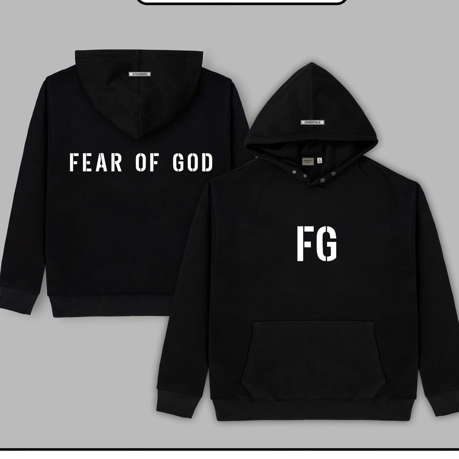 Áo Hoodie nỉ bông FG Fear of god Hogoto shop , áo nỉ bông hoodie unisex nam nữ siêu đẹp dày dặn ấm áp, dễ phối đồ AN1