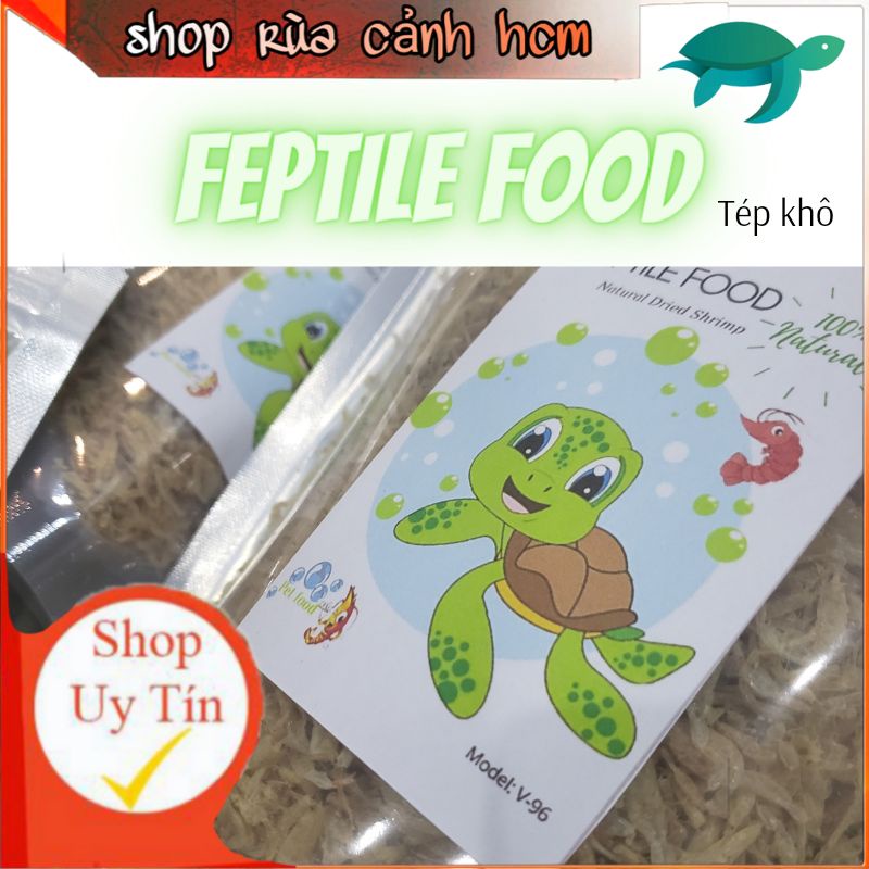 Thức ăn Tép khô 150ml bổ sung VITAMIN , CANXI cho rùa và bò sát