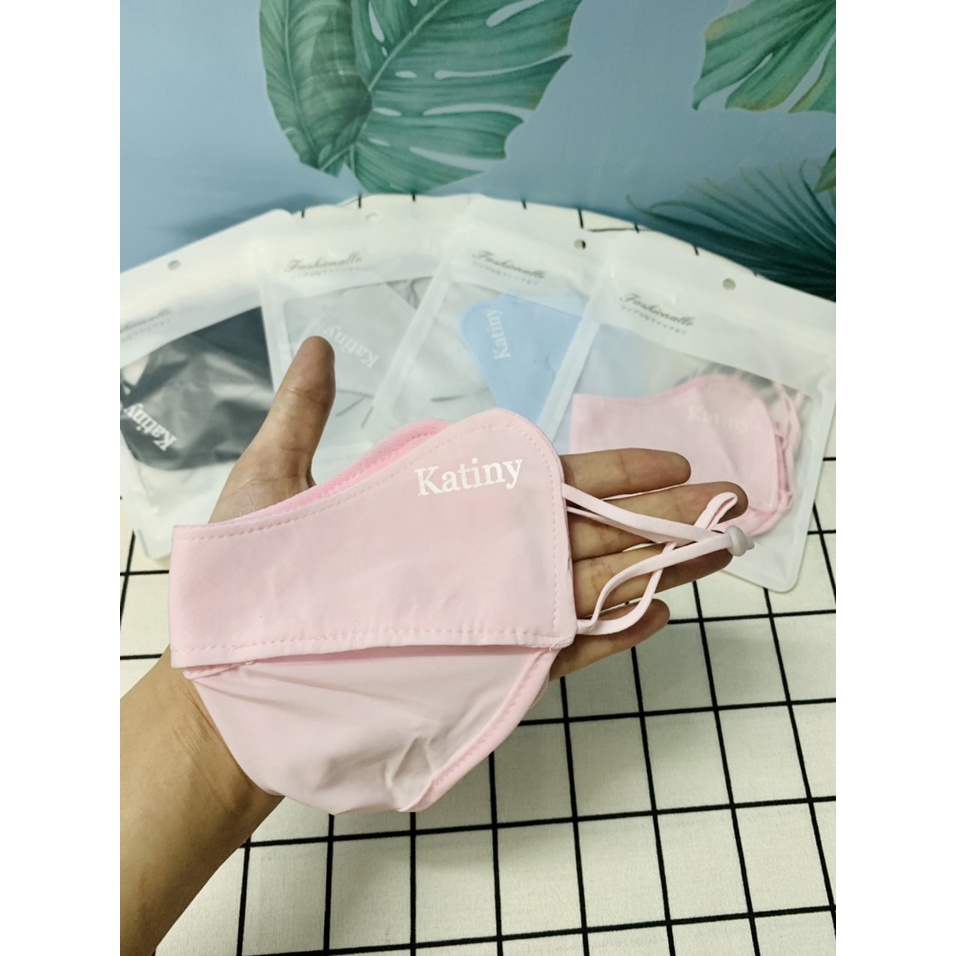 Khẩu trang vải chống tia UV chống nắng vải thun lạnh mỏng thoáng mát kháng khuẩn chống bụi