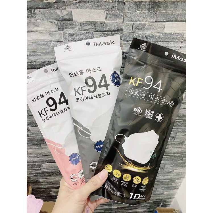 Combo 150 Cái Khẩu Trang Y Tế 4D KF94 Mask Duy Khánh Kháng Khuẩn Sản Xuất Theo Công Nghệ Hàn Quốc