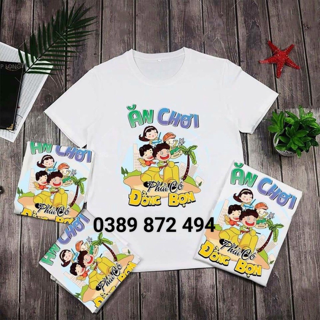 áo thun đôi nam nữ ăn chơi phải có đồng bọn
