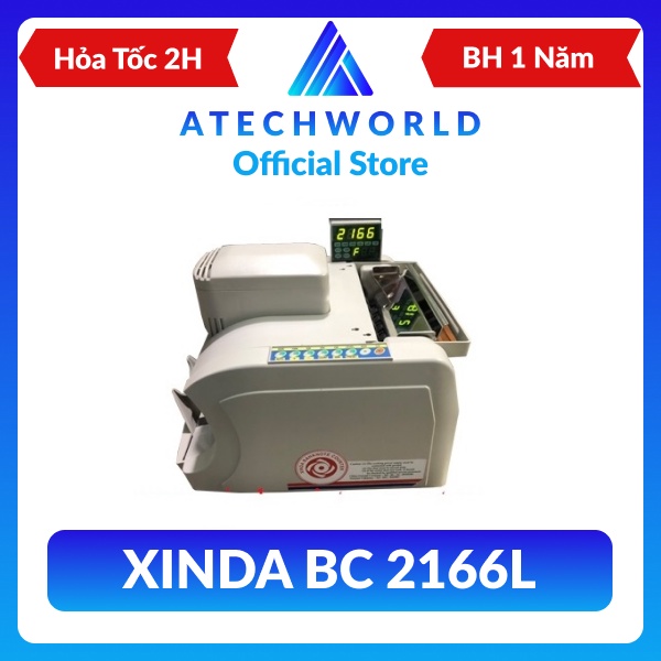 Máy đếm tiền XINDA 2166L Dùng cho ngân hàng - Hàng Chính Hãng - Có Xuất VAT
