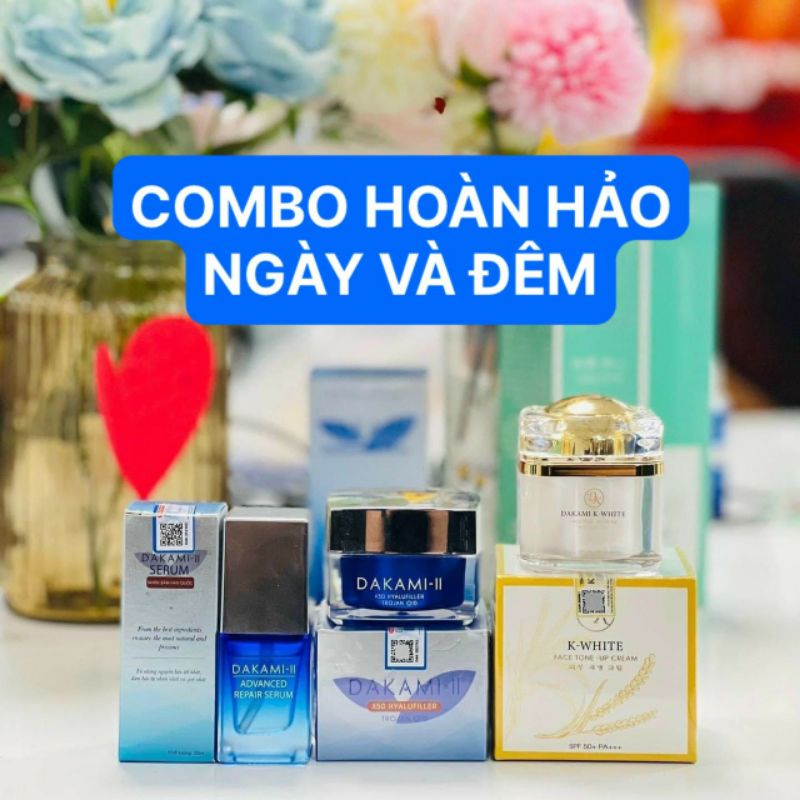 Combo ngày đêm Dakami tặng dưỡng cùng loại
