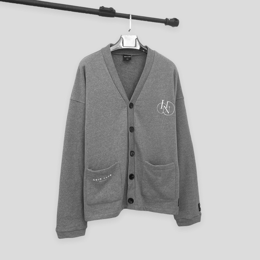 Áo Cadigan,Áo Nỉ Unisex Nam Nữ Có Túi