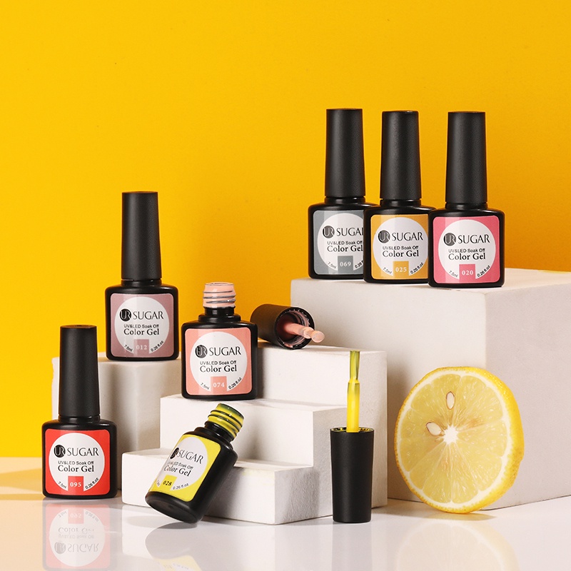 Set 10 lọ gel sơn móng tay UR SUGAR màu sắc bán vĩnh viễn UV thời trang