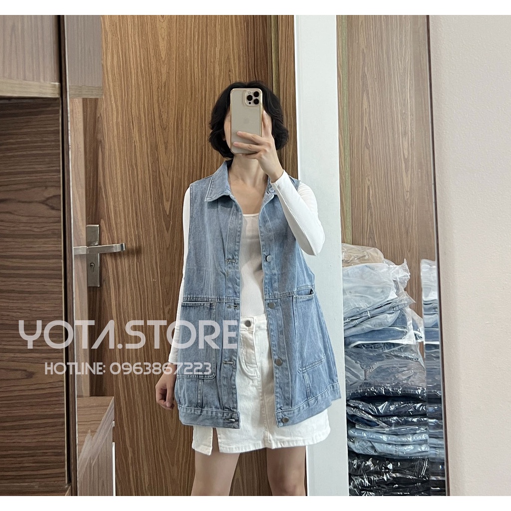 Áo khoác jeans gile - KB67