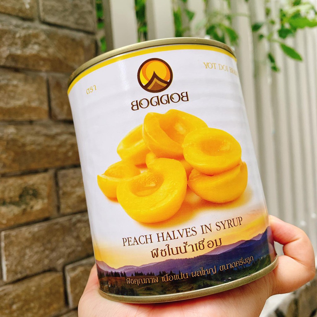 Đào Ngâm BoddoB Thái Lan Đóng Hộp 820g