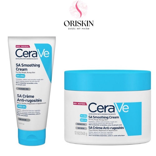 CeraVe - Kem Dưỡng Ẩm Và Phục Hồi Cho Da Nhạy Cảm, Khô Ráp Sa Smoothing Cream 10% Urea