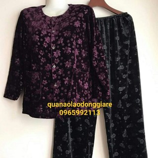Bộ đồ nhung bà ba tặng bà
