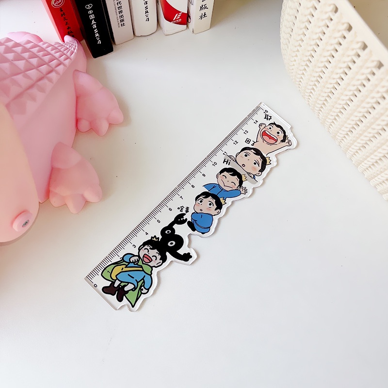 Thước Đo Bằng Acrylic Trong Suốt Hình Nhân Vật Hoạt Hình Dễ Thương