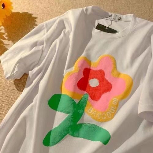 NRVP Áo Thun Unisex Mùa Hè Dáng Suông Tay Cộc Phong Cách Hàn Quốc Cho Nam Nữ