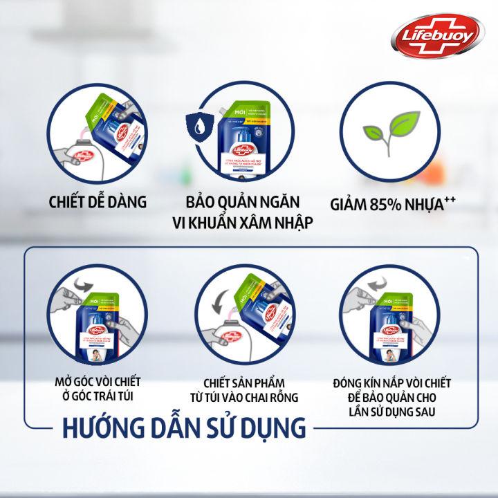 Nước rửa tay sạch khuẩn Lifebuoy Túi 1KG