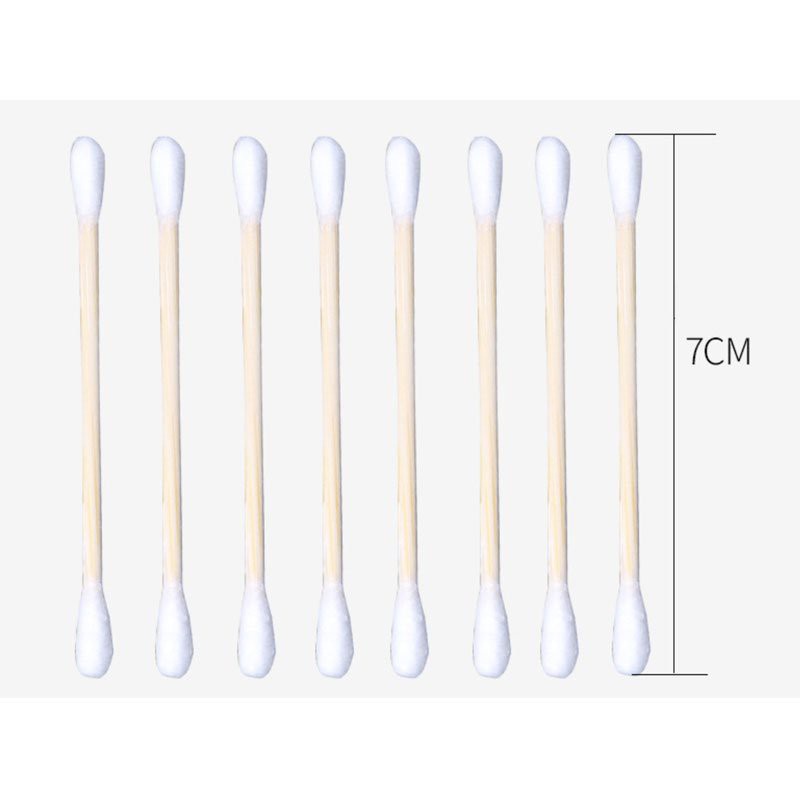 Bông Ngoáy Tai Bông Ráy Tai Thân Gỗ, Tăm Bông Thân Thiện Với Môi Trường Bịch 100 Cái