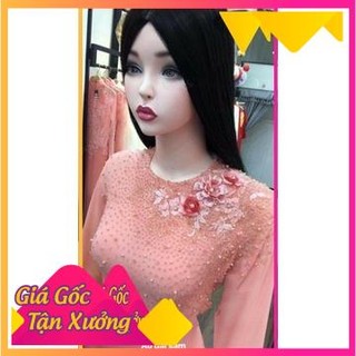 Áo dài cô dâu 6 tà kèm quần