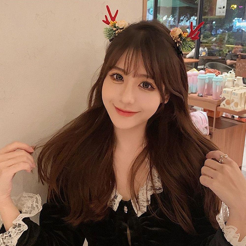 TWINKLE Kẹp Tóc Hình Cây Nấm Giáng Sinh Sáng Tạo Độc Đáo