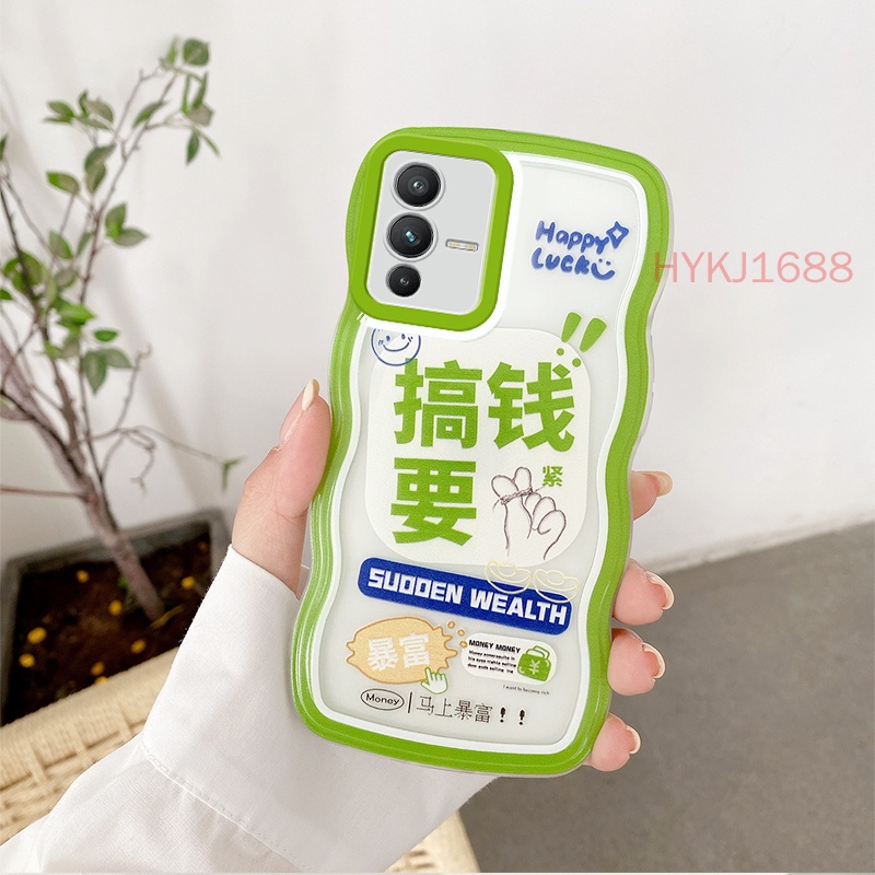 Ốp lưng Vivo V23 5G Ốp lưng Điện Thoại tpu Gợn Sóng Đơn Giản Cho Vivo V23 5G