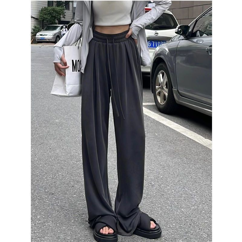 SUXI Quần ống rộng Dáng Suông Thiết Kế Đơn Giản Dễ Phối Đồ Cho Nữ