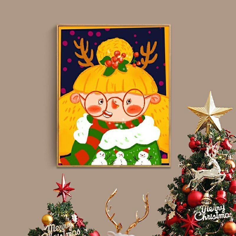 Hamlet【40*50cm】Tranh tô màu theo số / Quà tặng Giáng sinh / Tranh vẽ tay / Quà trẻ em/ Tranh treo tường phòng khách / Tranh treo tường decor/ Sơn acrylic