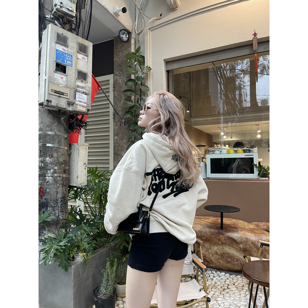 [Mã FADEP0610 giảm 10K đơn 99K] Áo Nỉ Hoodie TSUN Logo - Thêu Xù - [UNISEX] - 2 Màu - Thêu trên Nón, In Dây luồng nón