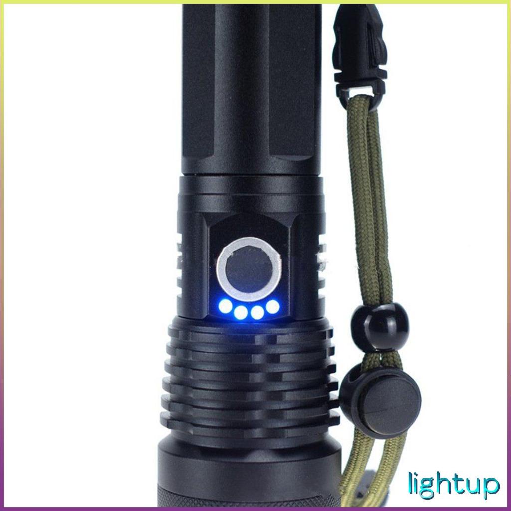 Đèn pin nhôm Led công suất cao P70 Usb ngoài trời có thể sạc lại