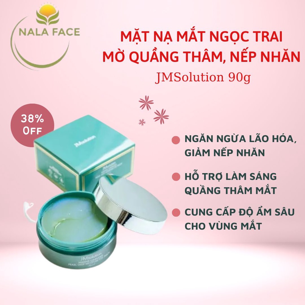 Mặt Nạ Mắt JMSolution Marine Luminous Pearl Deep Moisture 90gr (60 miếng)