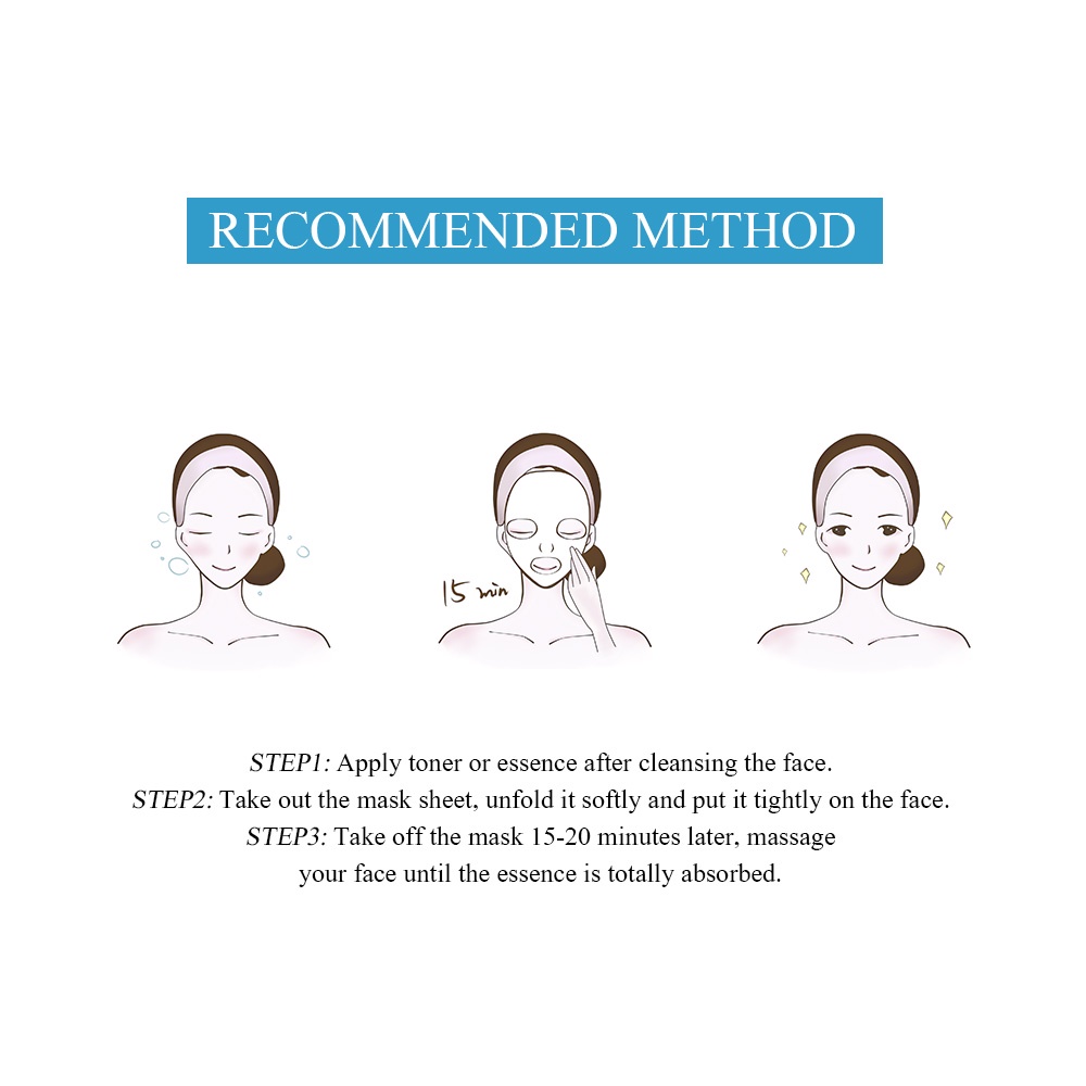 1 Miếng Face Mask BREYLEE Hyaluronic Acid  Dưỡng ẩm Cho Da Mặt