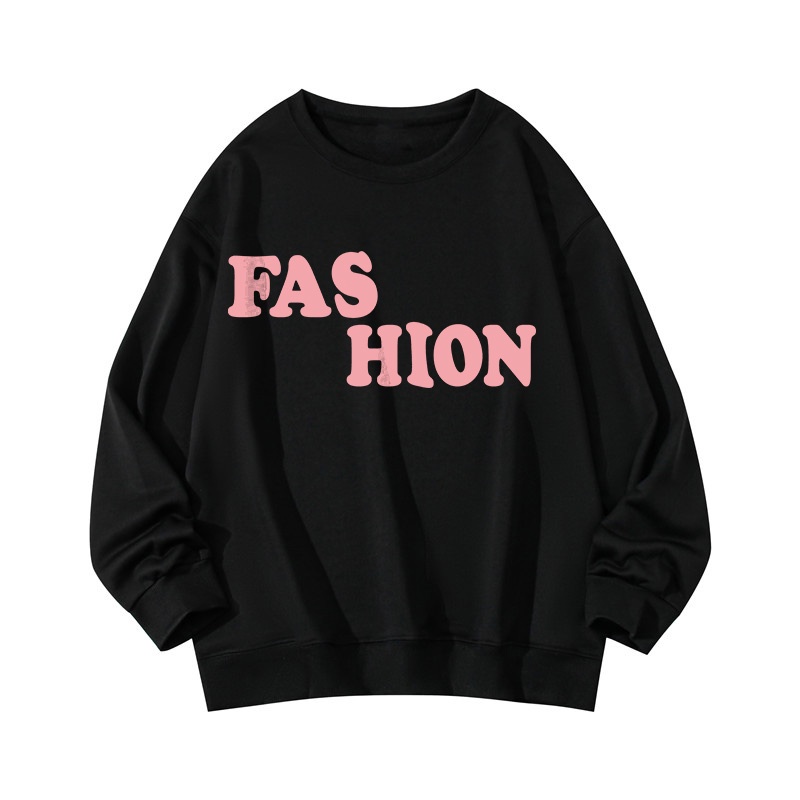 NRVP Áo Thun Nữ Dài Tay Dáng Rộng In Hình Phong Cách Hàn Quốc Mới