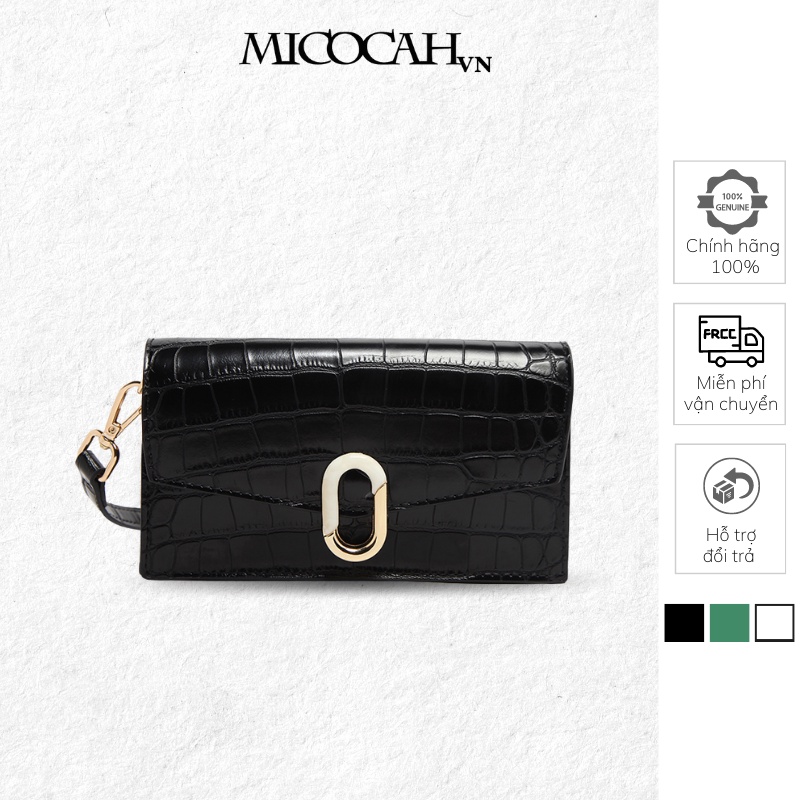 Túi xách nữ Micocah dáng hộp cao cấp đeo chéo công sở chính hãng đẹp kẹp nách EL008