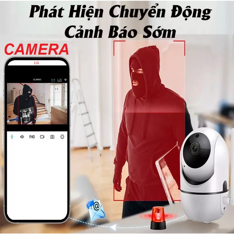 Camera An Ninh Tự Chuyển Động, Theo Đối Tượng, Model YCC 365 Plus, Xoay 360 Độ, Kết Nối Không Dây - Phần Mềm Tiếng Việt